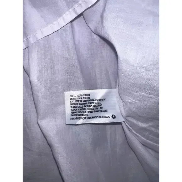 Love Shack Fancy Mini Dress cotton Y2K Purple Floral Ruffle Tiered Small A004723 - Picture 8 of 9